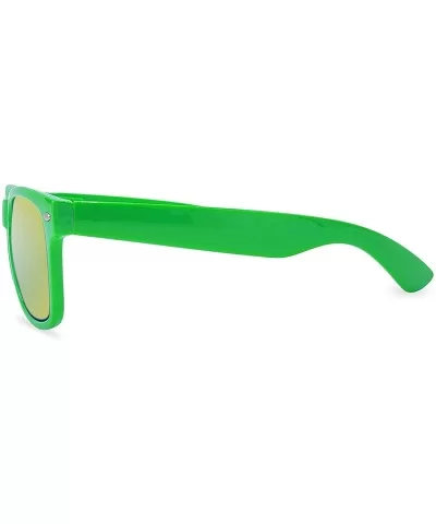 Designer Fashion Sunglasses For Men Women - UV400 Retro Sun Glasses - Green Color Mirror - CN18SKARAYS $12.16 Square