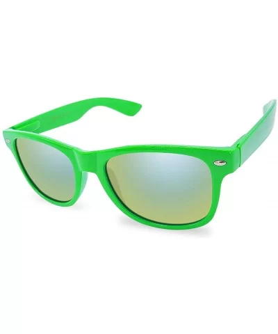 Designer Fashion Sunglasses For Men Women - UV400 Retro Sun Glasses - Green Color Mirror - CN18SKARAYS $12.16 Square