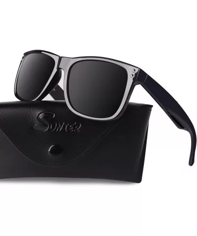 Polarized Sunglasses for Men Retro Classic Square Frame Shades SR003 - C518TR7R9I4 $26.83 Square