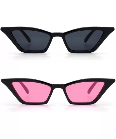 Clout Goggles Vintage Cat Eye Sunglasses Mod Style UV Protection Kurt Cobain shades-GQS8 - C8194GULMID $17.55 Goggle