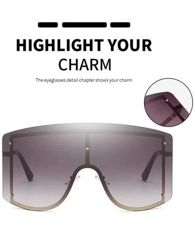 Oversized Gradient Sunglasses Anti-UV400 Cycling Goggle Men Women for Driving Fishing Baseball Running Hiking - CW18X9H9I0G $...