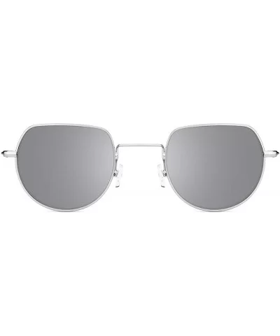 Sunglasses Simple Style for Women with Tinted Lenses UV400 Protection - Silver-mirrored Lenses - CF18SMNEHU4 $22.49 Oversized