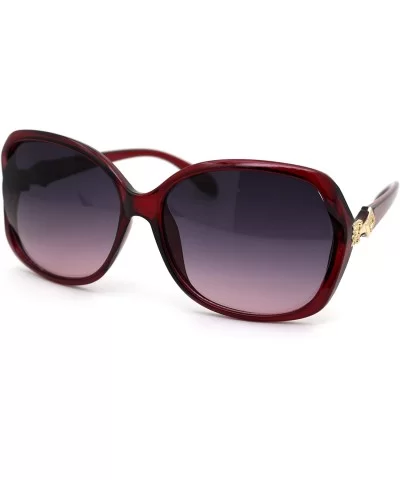 Womens Chic Designer Fashion Luxury Butterfly Sunglasses - Red Purple - CC18Y7LQQ38 $13.69 Butterfly