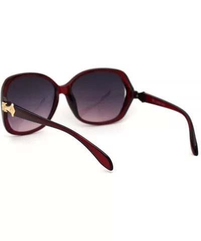 Womens Chic Designer Fashion Luxury Butterfly Sunglasses - Red Purple - CC18Y7LQQ38 $13.69 Butterfly