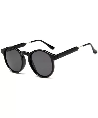 Retro Round Sunglasses Women Men Design Transparent Sun Glasses Oculos De Sol Feminino Lunette Soleil - 5 - CO197A3C4ZG $26.4...