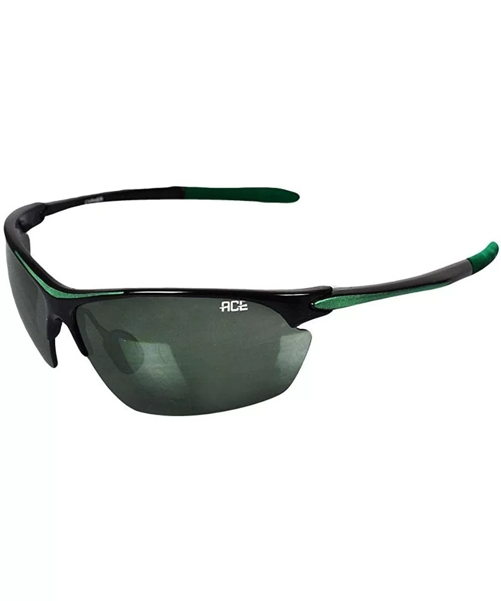 ACE- Mens Cypher Sunglasses - Graphite/Green - CP18YG2RHGQ $35.13 Square