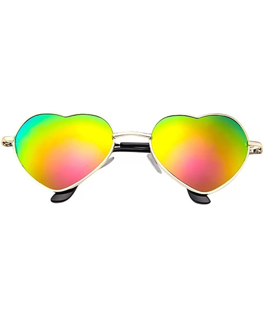 Polarized Sunglasses UV Protection - REYO Metal Frame Heart Shape Sunglasses Lolita Sun Glasses For Women - B - C418NUKLKCK $...