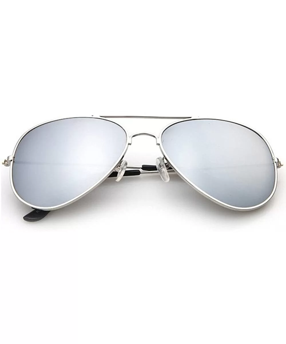 3-Pack Designer-Inspired Mirrored Aviators Sunglasses - C412N22NQHA $15.44 Aviator