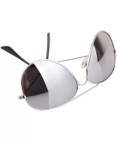 3-Pack Designer-Inspired Mirrored Aviators Sunglasses - C412N22NQHA $15.44 Aviator