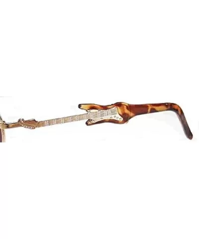 Guitar Oval Sunglasses - Gold - CU1296AJJ0R $37.59 Oval