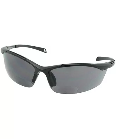 Bifocal Sunglasses for Sports B40 - Black/Gray Temple Gray Lenses - CO18LYZDU8U $23.59 Rimless