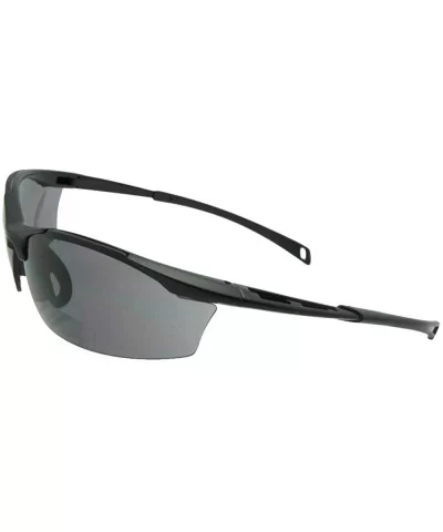 Bifocal Sunglasses for Sports B40 - Black/Gray Temple Gray Lenses - CO18LYZDU8U $23.59 Rimless