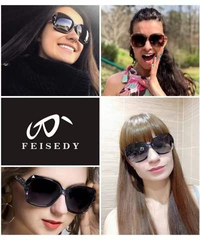 Classic Polarized Women Sunglasses Sparkling Composite Frame B2289 - 3 Champagne - CX180HTUX2E $19.40 Butterfly