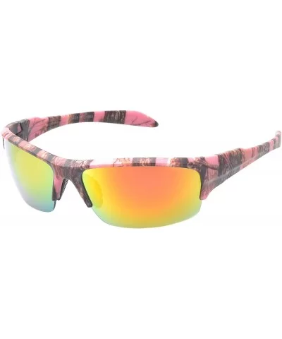'Danville' Half Jacket Fashion Sunglasses - Pink - CR11PMFLA5X $11.81 Round