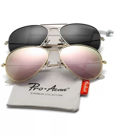 Classic Polarized Aviator Sunglasses for Men and Women UV400 Protection - CJ18RX5TRNQ $27.68 Aviator