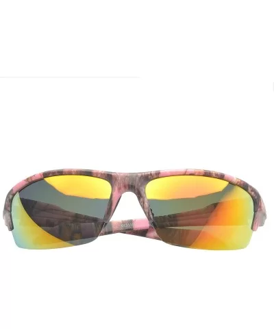 'Danville' Half Jacket Fashion Sunglasses - Pink - CR11PMFLA5X $11.81 Round