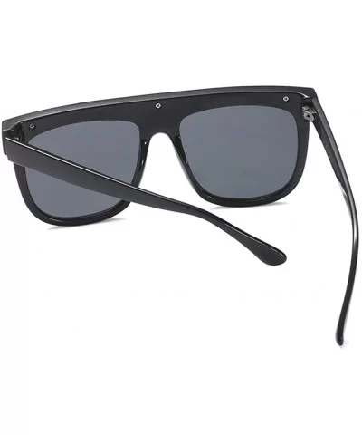 Fashion Chain Sunglasses Men Oversized Square Sun Glasses for Women Accessories - Black - CL18KICHZUK $12.38 Square