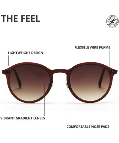 Sunglasses for Women - TR90 Flex Frame - UV400 - UVA & UVB Blocking - Brown - C612E0DZR9N $56.22 Oval