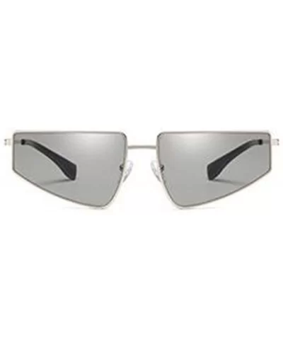 Women Fashion Sunglasses Butterfly Eyewear With Case UV400 Protection - Silver Frame/Grey Lens - CU18X6YTYAN $15.23 Butterfly