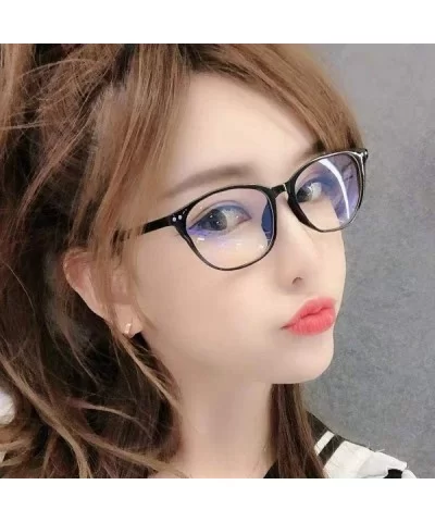 glasses fashion version glasses blue gem_550 - CO18GY9D67N $53.38 Oval