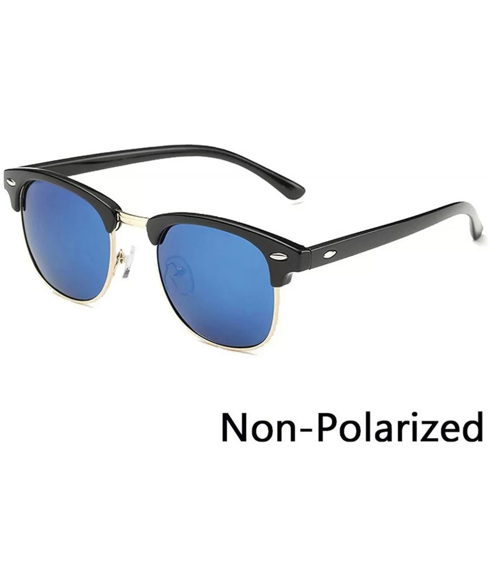 Fashion Semi RimlPolarized Sunglasses Men Women Half Frame Sun Glasses Classic Oculos De Sol UV400 - CK19855T82C $48.66 Oval