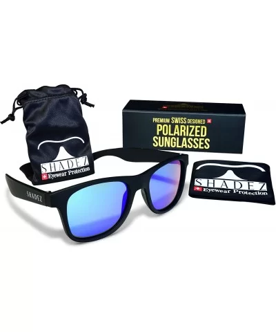 Polarized Classic Retro UV400 Sunglasses for Men and Women - Black & Red - CJ188EEMAGI $60.01 Oval