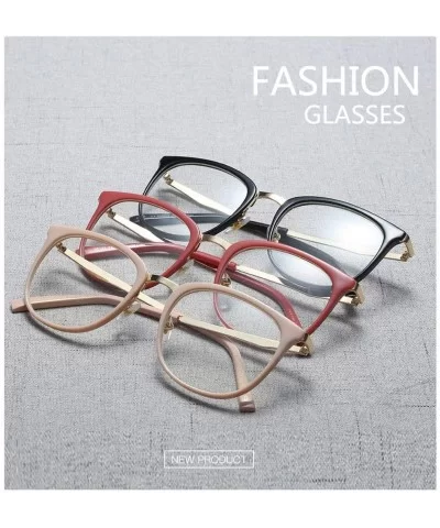 New Vintage Round Eyewear Non Prescription Glasses Frames Women Men Round Metal - White - CQ18INSQOW8 $23.91 Round