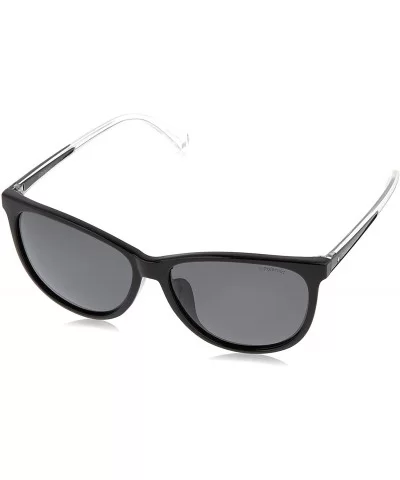 Women's Pld4058f/S Cat-Eye Sunglasses - Black - CH180ITZ76Z $84.76 Cat Eye