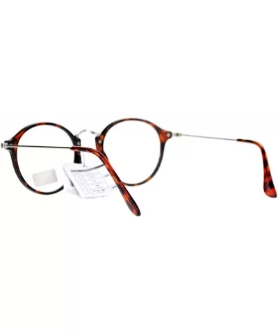 Nerd Eyewear Clear Lens Glasses Vintage Fashion Round Frame Eyeglasses - Tortoise - CU187IHKI9N $14.18 Round