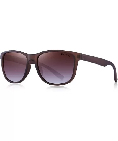 Women Polarized Sunglasses For Driving Outdoor Sports Tr90 Men Polarized Retro Sunglasses for Men - Brown - CC18W6U8SW2 $27.0...