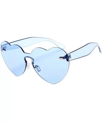 Sunglasses for Women Heart Sunglasses Vintage Sunglasses Retro Oversized Glasses Eyewear Rimless Sunglasses - A - CB18QSMHC7N...