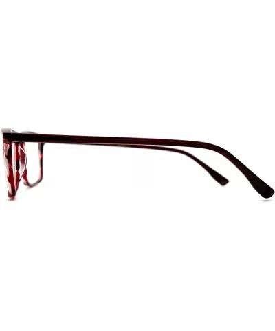 Eyeglasses 1010 Classic Rectangular Acetate - for Womens-Mens 100% UV PROTECTION - Tortoisewine - C4192TH8DOK $55.46 Rectangular