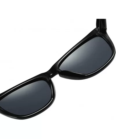 Sunglasses Unisex Polarized UV Protection Fishing and Outdoor Driving Glasses Square Fraframe Colour Lenses Retro - CB18W4H2I...