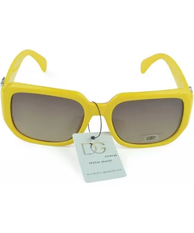 Women's Sunnglasses Bold Accent Fashion Oversized Retro Sunglasses - Yellow - C7129KCUOOH $10.73 Oval