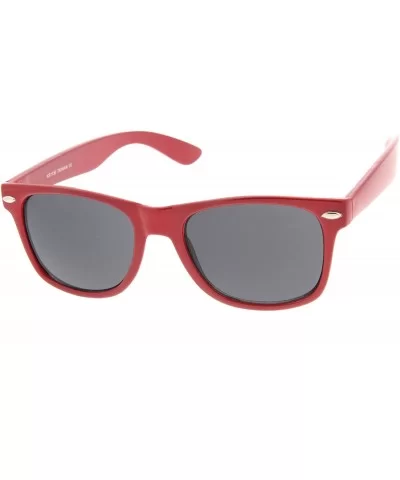 Classic Original Shape Color Coated Horn Rimmed Sunglasses (Red) - CX11J1QAOT7 $13.62 Wayfarer