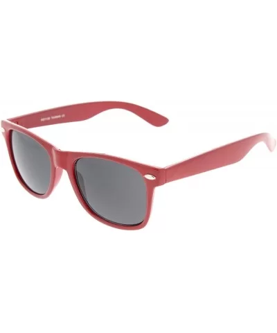 Classic Original Shape Color Coated Horn Rimmed Sunglasses (Red) - CX11J1QAOT7 $13.62 Wayfarer