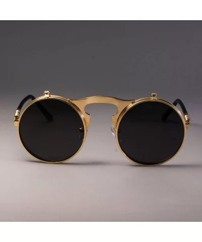 STEAMPUNK Metal Round Sunglasses Men Women Retro CIRCLE SUN GLASSES Er Fashion Eyewear Shades UV Protection - CU199CL9KNE $28...