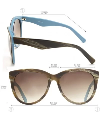 Oversized Sunglasses Gradient Pattern - C611SFOD68X $91.35 Oversized