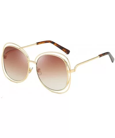 Sunglasses Vintage Colored Glasses - Brown - C618WGD368Z $50.71 Sport