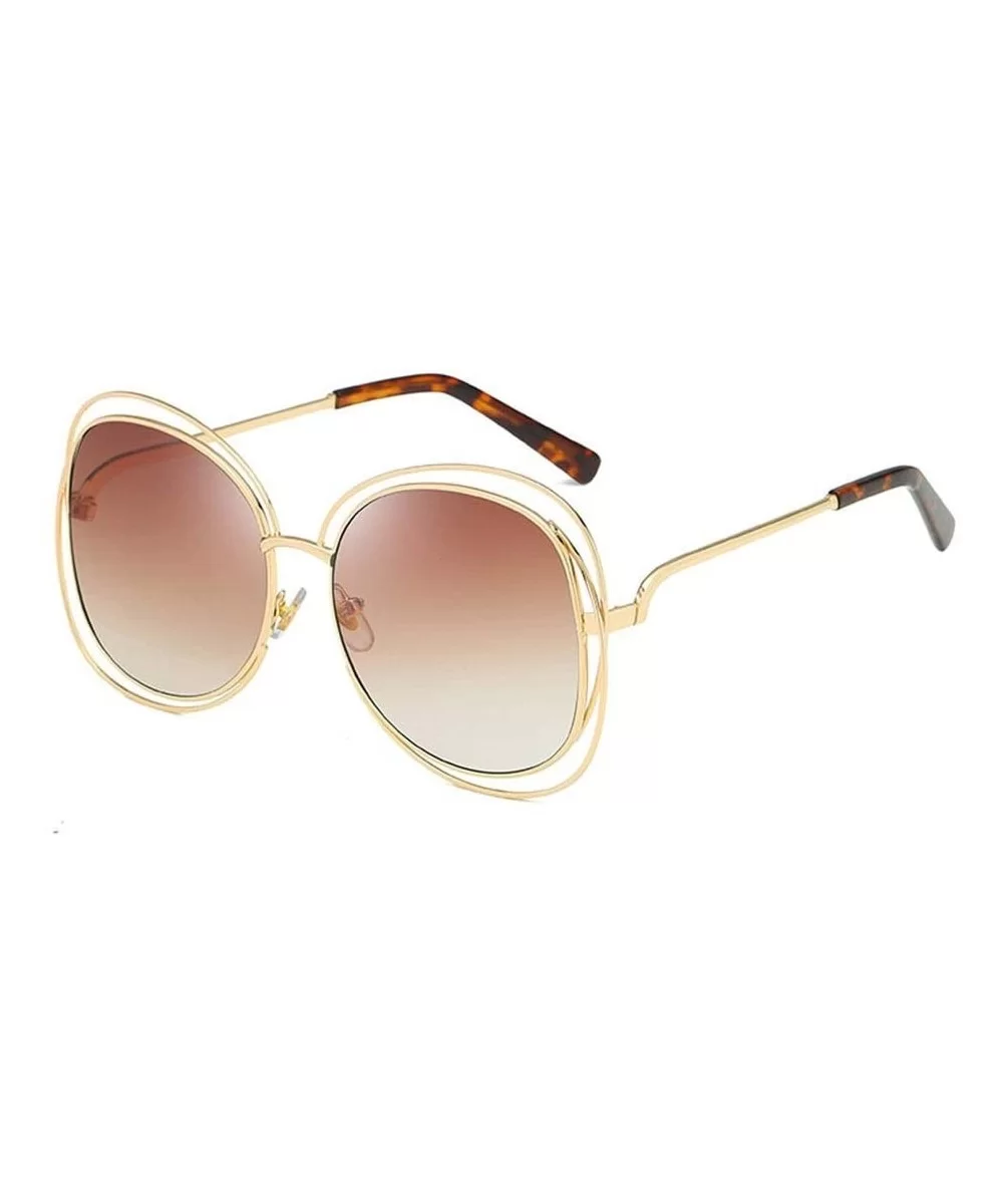 Sunglasses Vintage Colored Glasses - Brown - C618WGD368Z $50.71 Sport