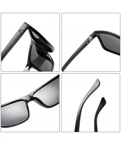 Polarized Sunglasses for Men Driving Mens Sunglasses Rectangular Vintage Sun Glasses For Men/Women - CK18T02LIAX $16.80 Overs...