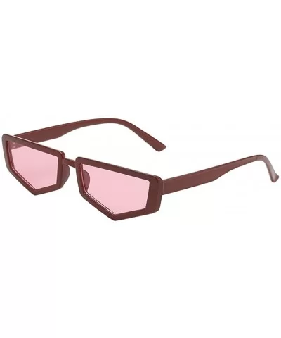Fashion Irregular Shape Glasses for Women Men Vintage Retro Style Sunglasses - E - CV18UIN0MLN $15.82 Sport