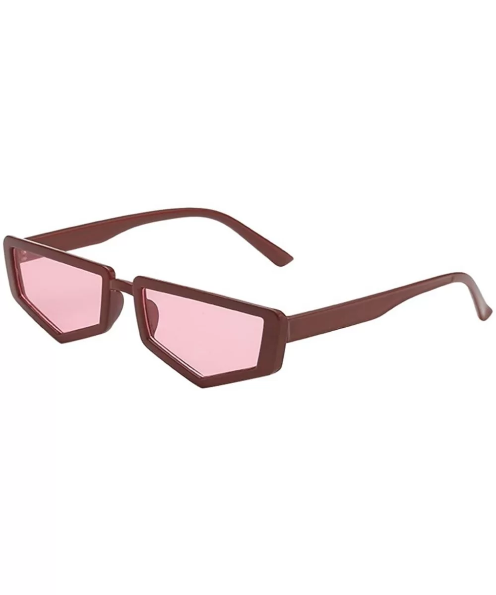 Fashion Irregular Shape Glasses for Women Men Vintage Retro Style Sunglasses - E - CV18UIN0MLN $15.82 Sport