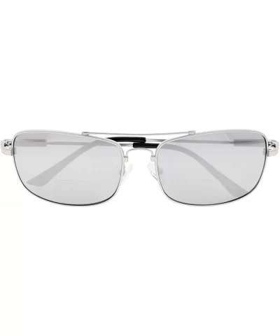 Lightweight Flexible Bifocal Sunglasses - Silver-mirror - C718N6YA4T4 $19.50 Rectangular