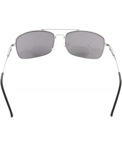 Lightweight Flexible Bifocal Sunglasses - Silver-mirror - C718N6YA4T4 $19.50 Rectangular