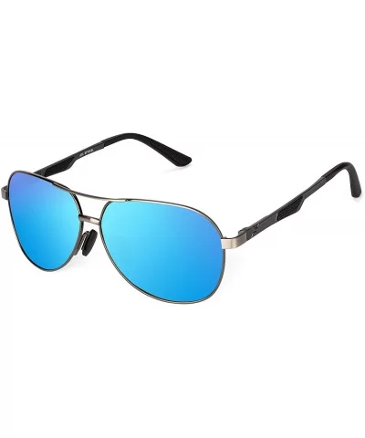 Polarized Classic Round Aviator Oversized Sunglasses for Women - extra X-Large - 150mm wide - Gunmetal - CK18Y55GRLU $37.68 O...