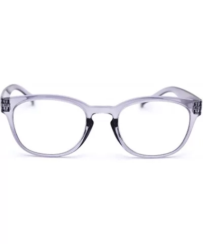 Unisex Plastic Rectangular Mod Dressy Fashion Reading Glasses - Purple - CV18ZYGETGZ $13.54 Rectangular