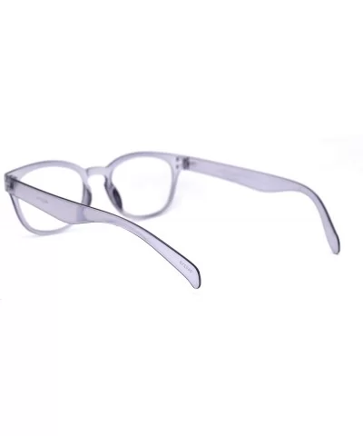 Unisex Plastic Rectangular Mod Dressy Fashion Reading Glasses - Purple - CV18ZYGETGZ $13.54 Rectangular