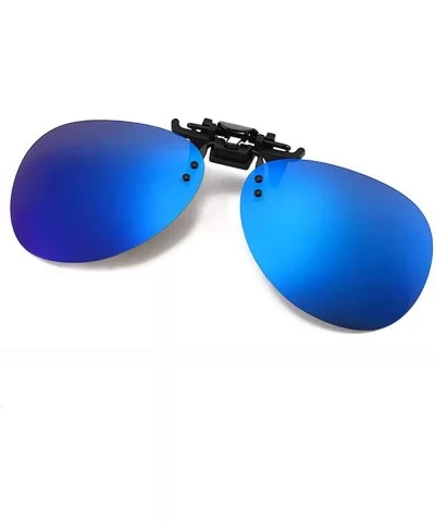 Polarized Clip-on Aviator Sunglasses Anti-glare UV Protection Sunglasses for Prescription Glasses - Blue - CX18H7K258W $14.39...