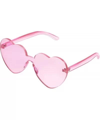 Heart Shape Sunglasses Party Sunglasses - Light Pink - CP18AWH0R64 $13.10 Aviator